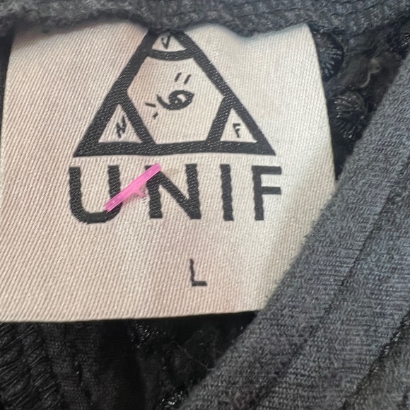 Unif Vegan Leather Cropped Top Textured Dots Black Wash Tank Revolve Grunge - Picture 10 of 14